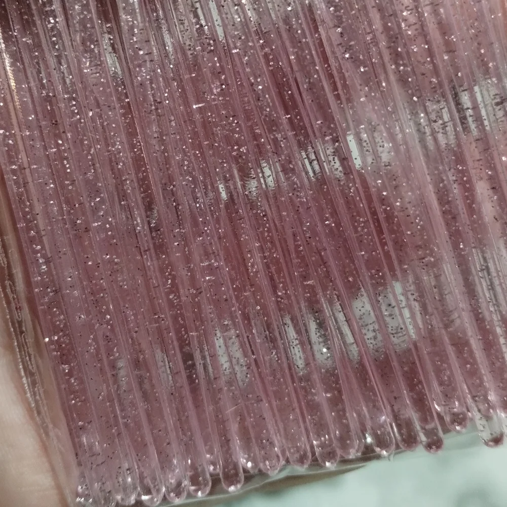 Pink Eyelash Brushes